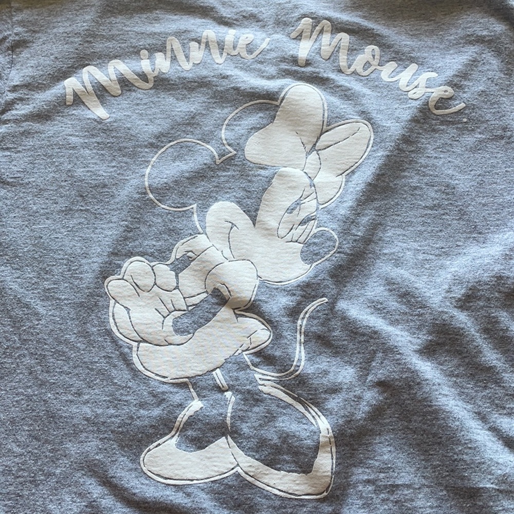 Disney Minnie Mouse women’s small gray tshirt - Picture 3 of 5